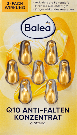 Balea Q10 Anti-Falten Konzentrat – Für straffe und jugendlich wirkende Haut.