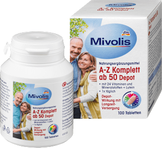 Tägliches Nahrungsergänzungsmittel mit 24 Vitaminen und Mineralstoffen – Hergestellt in Deutschland von Dm.