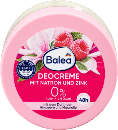 Balea Deocreme Himbeere – 48h Schutz, ohne Aluminiumsalze